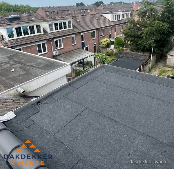 Dakinspectie plat dak aanbouw in Twente